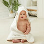 Personalised Ivory Hooded Towel, thumbnail 2 of 6