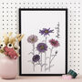 Birth Flower Illustrated Prints, thumbnail 10 of 12