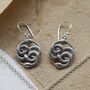 Sterling Silver Twisted Snake Dangly Earrings, thumbnail 4 of 6