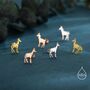 Sterling Silver Tiny Okapi Stud Earrings, thumbnail 6 of 12
