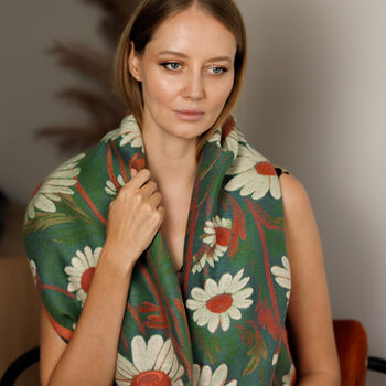Sunflower Woven Scarf | Gift For Her | Friendship Gift Idea, 8 of 12