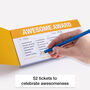 Little Ticket Book Of Awesome | Fun Recognition Cards, thumbnail 4 of 7