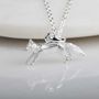 Stunning Sterling Silver Fox Pendant, thumbnail 6 of 9