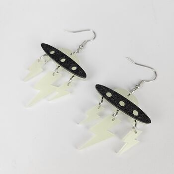 Spaceship Earrings, 3 of 8