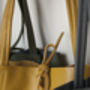 Mustard Olive Or Grey Leather Tote Shopper, thumbnail 3 of 10