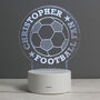 Personalised Football LED Night Light, thumbnail 1 of 10