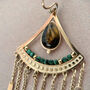 Tiger's Eye Fan Earrings, thumbnail 2 of 2