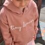 Tiny Dancer Slogan Child's Hooded Sweater, thumbnail 1 of 3