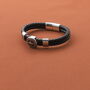 Personalised Father's Day Leather Bracelet For Dad, thumbnail 9 of 10