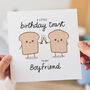 Funny Boyfriend Birthday Card, thumbnail 1 of 3