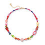 Multicoloured Rainbow Natural Stone Charm Necklace, thumbnail 1 of 2