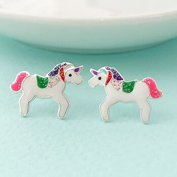 Personalised Magical Unicorn Earrings, 3 of 4