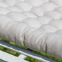Grey Quilted Garden Bench Pad, thumbnail 5 of 5