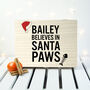 Personalised Pets Santa Paws Christmas Eve Box, thumbnail 2 of 6