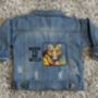 Personalised Baby/Toddler Denim Jacket With Tiger, thumbnail 4 of 11