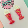 Milkshake Glitter Resin Earrings, thumbnail 4 of 4