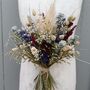 Wedding Dried Flower Bouquet Meadow Reds Middle, thumbnail 3 of 5