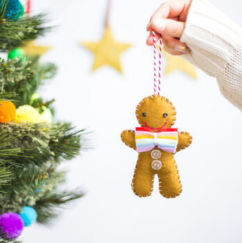 Baby's First Christmas Gingerbread Man Decoration, 2 of 10