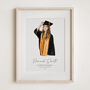 Personalised Graduation Gift – Hand Drawn Portrait From Photo, Friends Keepsake Print, Class Of 2025 Party Or School Leavers Decor, thumbnail 3 of 9