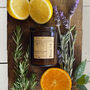 Sicilian Citrus, Lavender And Rosemary Scented Candle, thumbnail 1 of 10