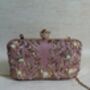 Pink Rectangular Floral Clutch Bag, thumbnail 3 of 11