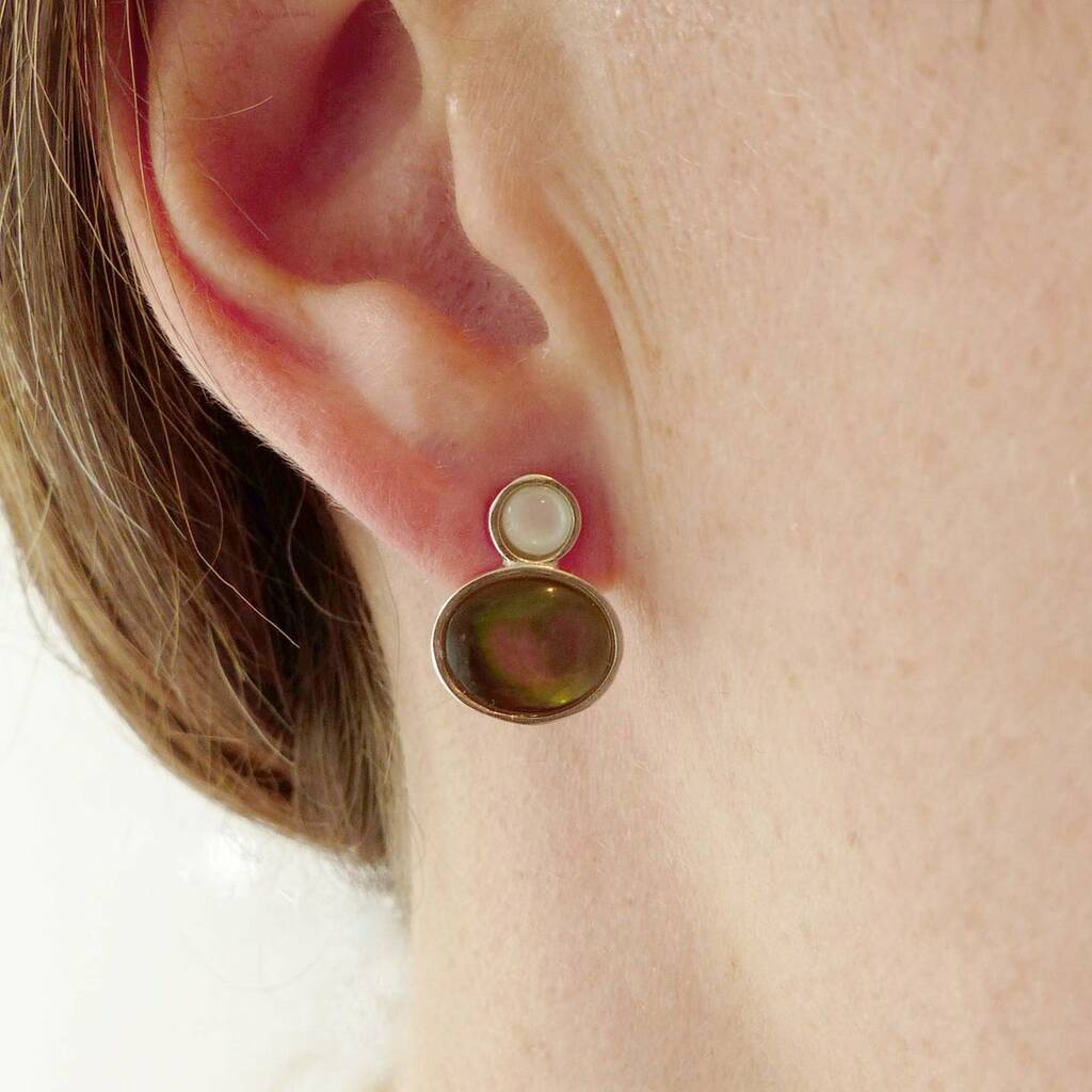 Double Cabochon Studs, 1 of 4