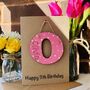 Personalised 11th Birthday Letter Wooden Keepsake Card, thumbnail 2 of 3