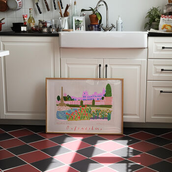 Blenheim Palace Art Print Cotswolds Oxfordshire Poster, 3 of 4