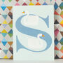 Mini S For Swans Card, thumbnail 4 of 6