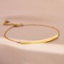 Curved Skinny Bar Personalised Message Bracelet, thumbnail 4 of 12