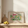 Great Dixter House And Gardens Art Print East Sussex Travel Poster, thumbnail 4 of 4