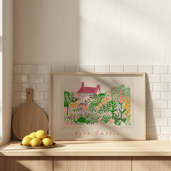 Great Dixter House And Gardens Art Print East Sussex Travel Poster, 4 of 4