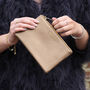 Personalised Initials Luxury Leather Clutch Bag, thumbnail 3 of 4