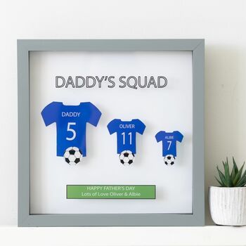 Personalised Any Colour Family Sports T Shirt Frame Multiple Sizes, 3 of 7