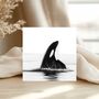 Orca Whale Sea Life Greeting Card, thumbnail 1 of 5