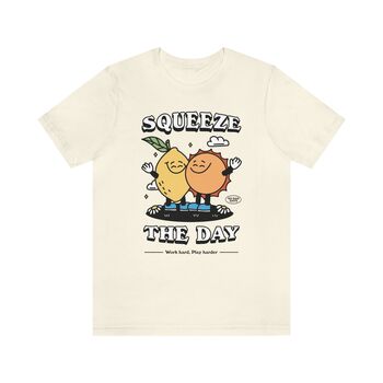 'Squeeze The Day' Retro Aesthetic Tshirt, 6 of 6