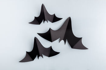 Three Paper Bat Hanging Decorations, 3 of 8