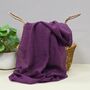 Sparkle Scarf In Dark Purple, thumbnail 1 of 3