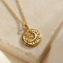 Personalised Birthstone Moon Disc Necklace, thumbnail 3 of 9