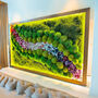 Moss Wall Art With Preserved Flowers, Floral Artwork, thumbnail 1 of 12