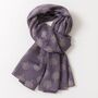 Purple Mulberry Tree Of Life Scarf, thumbnail 2 of 6