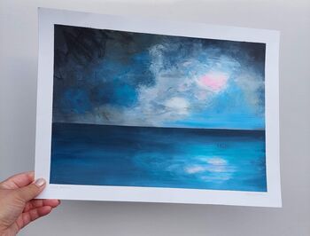 'Dark Horizon' Seascape Art Print, 4 of 4