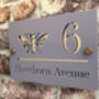 Personalised Bee House Acrylic Number Sign, thumbnail 2 of 4