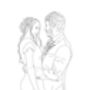 Personalised Wedding Portrait Line Drawing, thumbnail 5 of 7