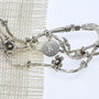 A Personalised Fine Silver 'Forget Me Knot' Bracelet, thumbnail 6 of 6