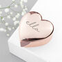 Rose Gold Personalised Heart Box, thumbnail 2 of 3