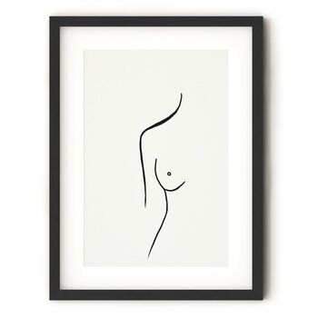 Female Nude Drawings Print Set Of Two, 4 of 9