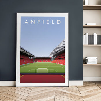 Liverpool Fc Anfield From The Anfield Road Stand Poster, 4 of 9