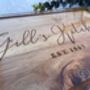 Personalised Engraved Acacia Wood Cheese Board, thumbnail 4 of 9