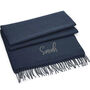 Classic Woven Scarf With Personalised Embroidered Name, thumbnail 10 of 12